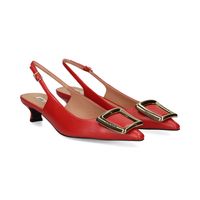 bibi lou zapatos de tacon bajo mujer - rojo talla 37