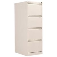 bisley filing cabinet 4 drawer 470x622x1321mm ref 1643-ab9