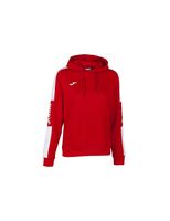 sudadera joma championship iv con capucha mujer rojo blanco