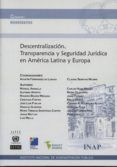 descentralizacion transparencia y seguridad juridica en america latina