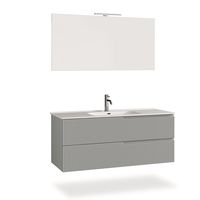 mueble de bano de 4 piezas en mdf gris mate