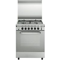 vitrokitchen un55in cocina de gas natural 4 zonas  horno acero inoxidable