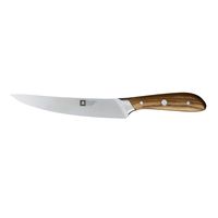 cuchillo trinchar 20 cm acero x5crmov15  madera de fresno ahumado ne