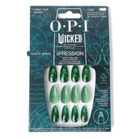 opi xpresson - know your power - opi - unas artificiales adhesivas verde solido