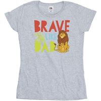 disney camiseta manga larga the lion king brave like dad para mujer