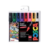 posca uni posca pc-5m paint marker bullet assorted pack 8 153544843