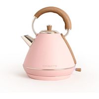 create kettle retro hervidor de agua electrico 17l 2200w rosa pastel