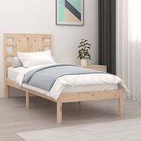 vidaxl estructura de cama madera maciza 90x190 cm