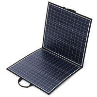 ecsee portatil plegable 100w solar panel cargador usb salida para al aire libre camping