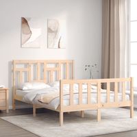 vidaxl estructura de cama sin colchon madera de pino maciza 120x200 cm