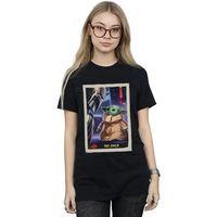 disney camiseta manga larga the mandalorian the child para mujer