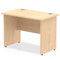 impulse 1000600 rectangle panel end leg desk maple - mi002471