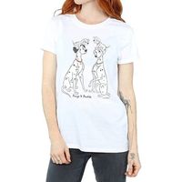 dessins animes camiseta manga larga pongo and perdita para mujer