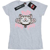 big bang theory camiseta manga larga soft kitty purr para mujer