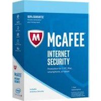 mcafee mcafee internet security 2018 1y base license 1 an