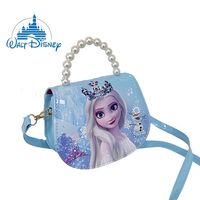 bolso cruzado de princesa elsa de disney con corona de perlas inspirado en frozen bolso de hombro casual de moda