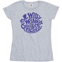 willy wonka  the chocolate fact camiseta manga larga bi51091 para mujer