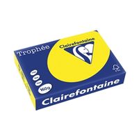 trophee card a4 160gm intensive yellow 250 pack 1029c