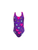 banador de natacion ras estela classic back purple mujer