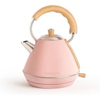 create kettle retro hervidor de agua electrico 1l 1200w rosa