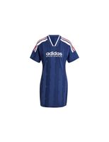 vestido adidas tiro cut 3 bandas jacquard mujer azul