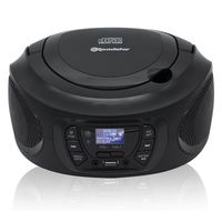 roadstar cdr-375dbk radio cd portatil usbaux negro