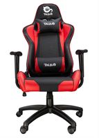 silla gamer talius gecko v2 negra y roja brazos fijos