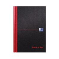 black n red book casebound 90gsm single cash 192pp a5 - 100080414