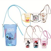 bolsos de telefono cruzados con personajes de dibujos animados de disney stitch mickey minnie winnie the pooh  bolso de hombro de lotso