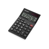 sharp black semi-desktop calculator el310n