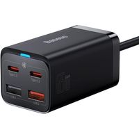 baseus travel charger gan3 pro cargador para portatiles y smartphones 65w carga rapida usb-c 15m