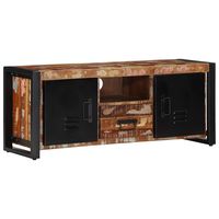 vidaxl mueble de tv madera maciza reciclada 100x30x40 cm