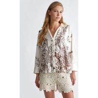 liu jo camisa camisa de raso para mujer