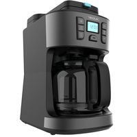 cecotec coffee 66 grind  drop cafetera de goteo digital con molinillo 12 tazas acero inoxidable