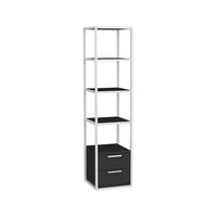 libreria efecto madera blanco antracita 39x39h169 cm