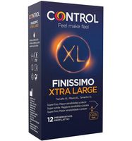 control preservativos finissimo xl 12 unidades