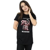 marvel camiseta manga larga back in black para mujer