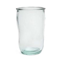 vaso de vidrio reciclado