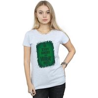 marvel camiseta manga larga stay angry para mujer