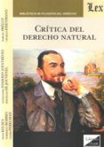 critica del derecho natural