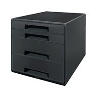 leitz recycle 4 drawer cabinet black 53720095