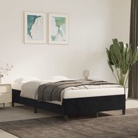 vidaxl estructura de cama sin colchon terciopelo negro 120x190 cm