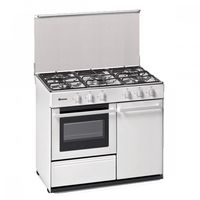 meireles g 2950 dv w cocina a gas butano 5 zonas  horno blanca