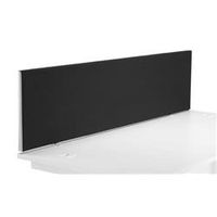 1600 straight upholstered desktop screen - black - dms1600sbk