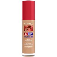 rimmel london base de maquillaje lasting finish hydration boost spf20 210-golden beige para mujer