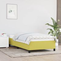 vidaxl estructura de cama sin colchon tela verde 80x200 cm