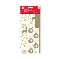 10 sheets tissue paper stag pack of 24 xalga104