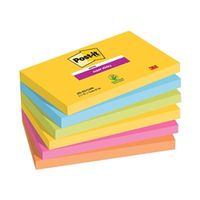 post-it super sticky notes 76x127mm rio pack of 6 655-6ss-rio-eu