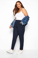 pantalones azul marino harem mujer curvy y tallas grandes yours