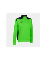 sudadera de futbol joma championship vi mujer verde fluor negro